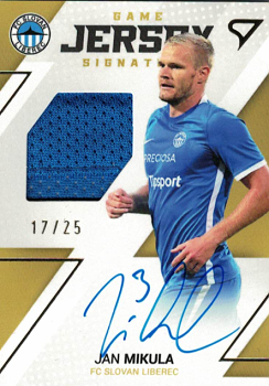Jan Mikula Liberec SportZoo FORTUNA:LIGA 2022/23 1. serie Game Jersey Auto /25 #GJS-MI