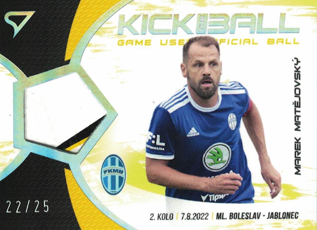 Marek Matejovsky Mlada Boleslav SportZoo FORTUNA:LIGA 2022/23 1. serie Kick the Ball /25 #KB-MM