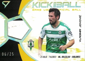 Vladimir Jovovic Jablonec SportZoo FORTUNA:LIGA 2022/23 1. serie Kick the Ball /25 #KB-VJ