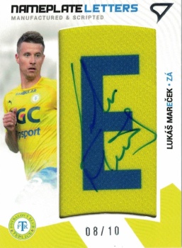 Lukas Marecek Teplice SportZoo FORTUNA:LIGA 2022/23 1. serie Nameplate Letters /10 #NL-LM