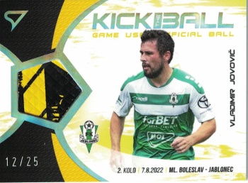 Vladimir Jovovic Jablonec SportZoo FORTUNA:LIGA 2022/23 1. serie Kick the Ball /25 #KB-VJ