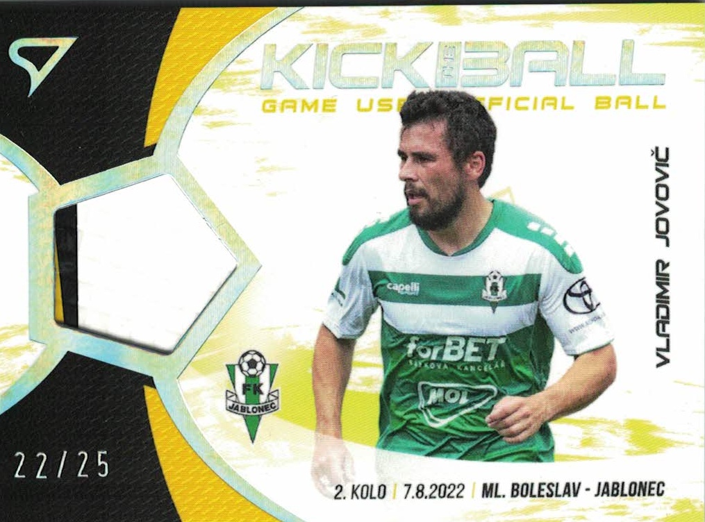 Vladimir Jovovic Jablonec SportZoo FORTUNA:LIGA 2022/23 1. serie Kick the Ball /25 #KB-VJ