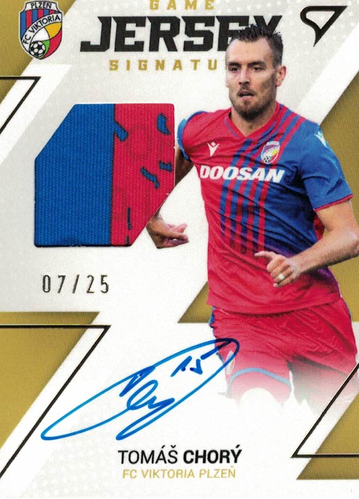 Tomas Chory Viktoria Plzen SportZoo FORTUNA:LIGA 2022/23 1. serie Game Jersey Auto /25 #GJS-TC