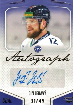 Jiri Jebavy Litomerice Chance liga 2022/23 GOAL Cards Autograph /49 #27