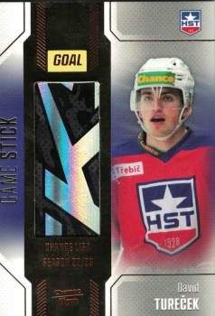 David Turecek Trebic Chance liga 2022/23 GOAL Cards Game Used Stick /35 #13