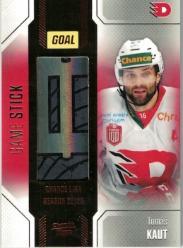 Tomas Kaut Pardubice B Chance liga 2022/23 GOAL Cards Game Used Stick /35 #23