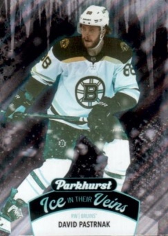 David Pastrnak Boston Bruins Upper Deck Parkhurst 2021/22 Ice In Veins #IV-9