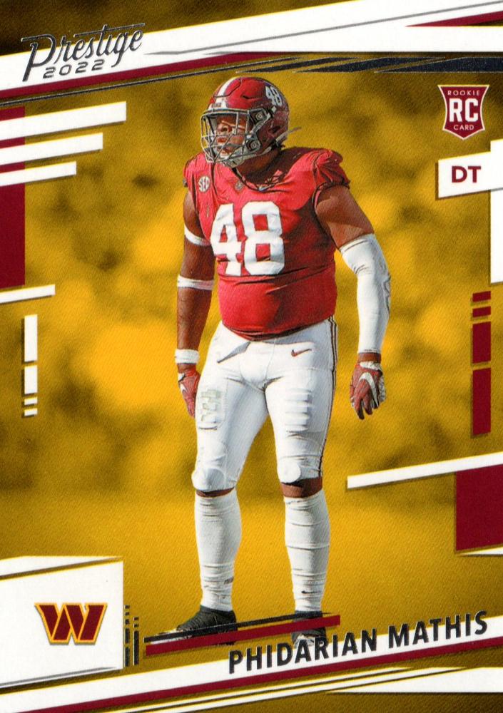 Phidarian Mathis Washington Commanders 2022 Panini Prestige NFL Rookies #352