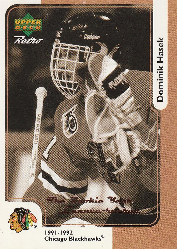 Dominik Hasek Chicago Blackhawks UD Retro McDonald's 1999/00 The Rookie Year #3R