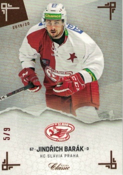 Jindrich Barak Slavia OFS Chance liga 2019/20 Leather /9 #221