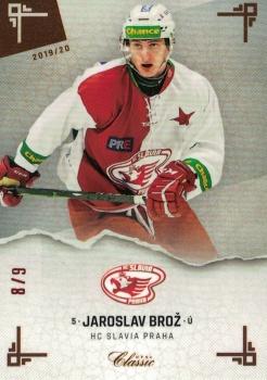 Jaroslav Broz Slavia OFS Chance liga 2019/20 Leather /9 #206