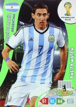 Angel Di Maria Argentina Panini 2014 World Cup One to Watch #13