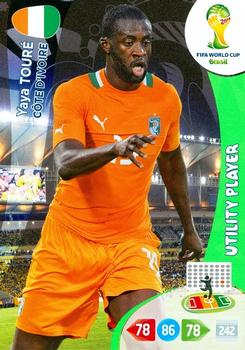 Yaya Toure Cote D'Ivoire Panini 2014 World Cup Utility Player #98