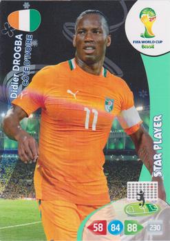 Didier Drogba Cote D'Ivoire Panini 2014 World Cup Star Player #102