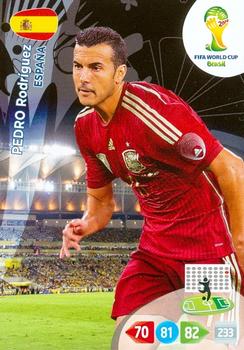Pedro Rodriguez Spain Panini 2014 World Cup #155