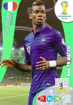 Paul Pogba France Panini 2014 World Cup One to Watch #162