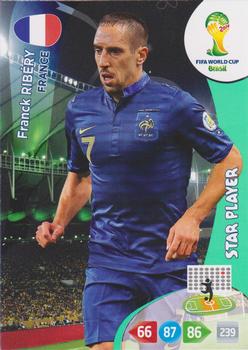 Franck Ribery France Panini 2014 World Cup Star Player #163