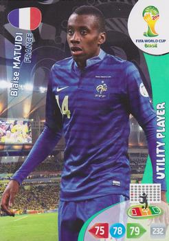 Blaise Matuidi France Panini 2014 World Cup Utility Player #164