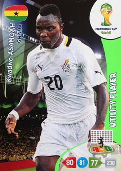 Kwadwo Asamoah Ghana Panini 2014 World Cup Utility Player #175