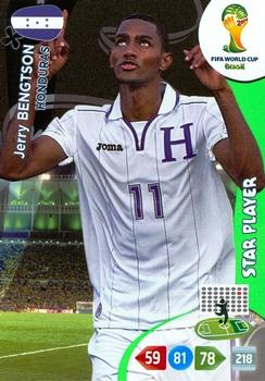Jerry Bengtson Honduras Panini 2014 World Cup Star Player #192