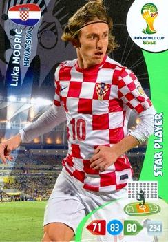 Luka Modric Croatia Panini 2014 World Cup Star Player #197