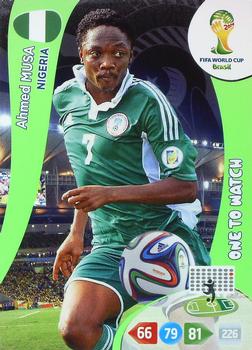 Ahmed Musa Nigeria Panini 2014 World Cup One to Watch #266