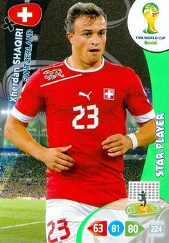 Xherdan Shaqiri Switzerland Panini 2014 World Cup Star Player #300