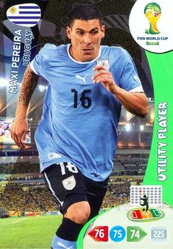 Maxi Pereira Uruguay Panini 2014 World Cup Utility Player #308