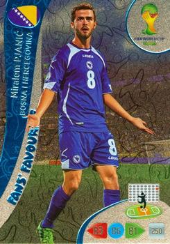 Miralem Pjanic Bosnia and Herzegovina Panini 2014 World Cup Fan's Favourite #328