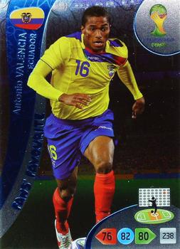 Antonio Valencia Ecuador Panini 2014 World Cup Fan's Favourite #335