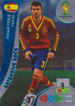 Gerard Pique Spain Panini 2014 World Cup Defensive Rock #370