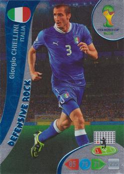 Giorgio Chiellini Italy Panini 2014 World Cup Defensive Rock #374