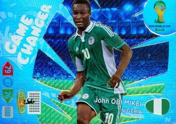 John Obi Mikel Nigeria Panini 2014 World Cup Game Changer #403