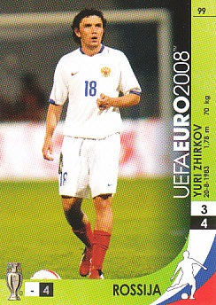 Yuri Zhirkov Russia Panini Euro 2008 Card Game #99