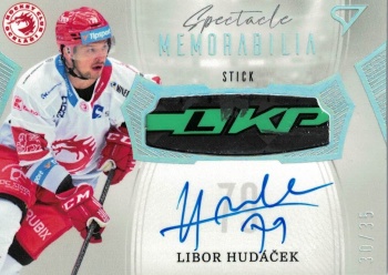 Libor Hudacek Trinec Tipsport ELH 2022/23 SportZoo 2. serie Spectacle Memorabilia Auto /35 #SM-LH