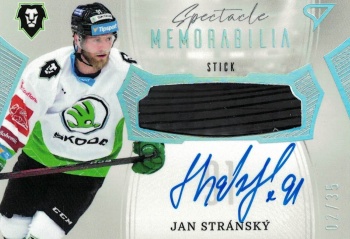 Jan Stransky Mlada Boleslav Tipsport ELH 2022/23 SportZoo 2. serie Spectacle Memorabilia Auto /35 #SM-ST