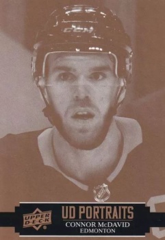 Connor McDavid Edmonton Oilers Upper Deck 2021/22 Series 1 UD Portraits #P-25
