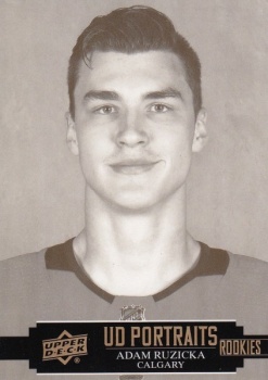 Adam Růžička Calgary Flames Upper Deck 2021/22 Series 2 UD Portraits #P-70