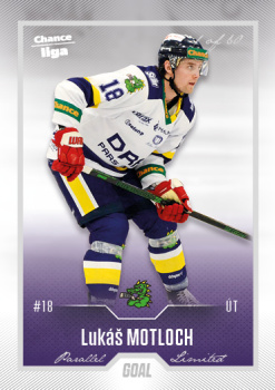 Lukas Motloch Sumperk Chance liga 2022/23 2. serie GOAL Cards Silver /60 #377