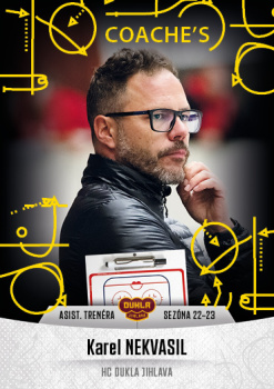 Karel Nekvasil Jihlava Chance liga 2022/23 2. serie GOAL Cards Coach's #25