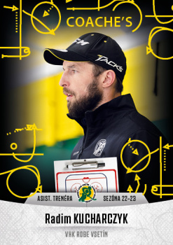 Radim Kucharczyk Vsetin Chance liga 2022/23 2. serie GOAL Cards Coach's #27