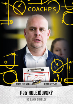 Petr Holejsovsky Sokolov Chance liga 2022/23 2. serie GOAL Cards Coach's #29