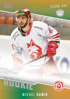 Michal Ramik Frydek Mistek Chance liga 2022/23 2. serie GOAL Cards Rookie #14
