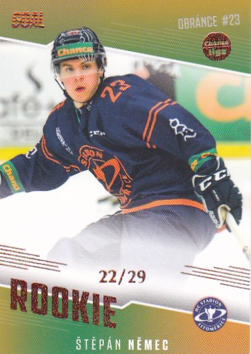 Stepan Nemec Litomerice Chance liga 2022/23 2. serie GOAL Cards Rookie Parallel /29 #6