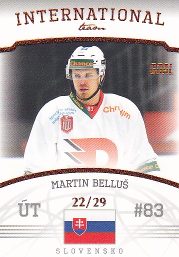 Martin Bellus Pardubice B Chance liga 2022/23 2. serie GOAL Cards International Team Parallel /29 #13