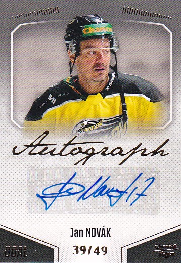 Jan Novak Sokolov Chance liga 2022/23 2. serie GOAL Cards Autograph /49 #98