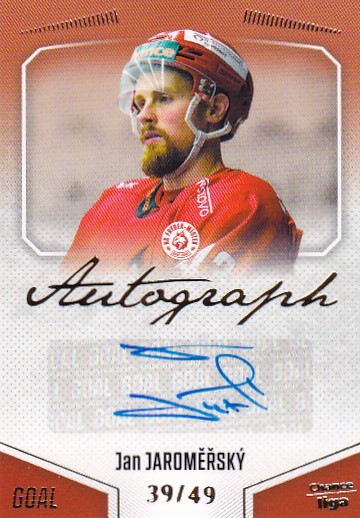 Jan Jaromersky Frydek Mistek Chance liga 2022/23 2. serie GOAL Cards Autograph /49 #140
