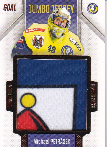 Michael Petrasek Prerov Chance liga 2022/23 2. serie GOAL Cards Jumbo Jersey /77 #33