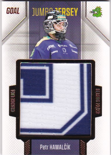 Petr Hamalcik Sumperk Chance liga 2022/23 2. serie GOAL Cards Jumbo Jersey /77 #40