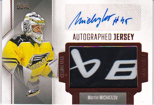 Martin Michajlov Sokolov Chance liga 2022/23 2. serie GOAL Cards Autographed Jersey /25 #27